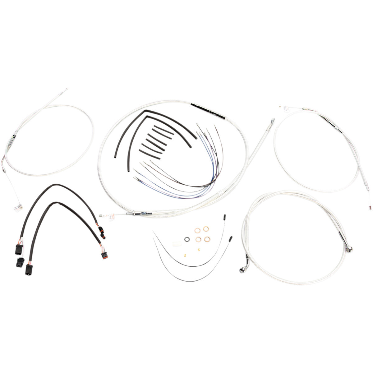 Magnum Shielding #387662 - Sterling Chromite II® Designer Handlebar Installation Kit - 15"-17" - '14-'22 Sportster