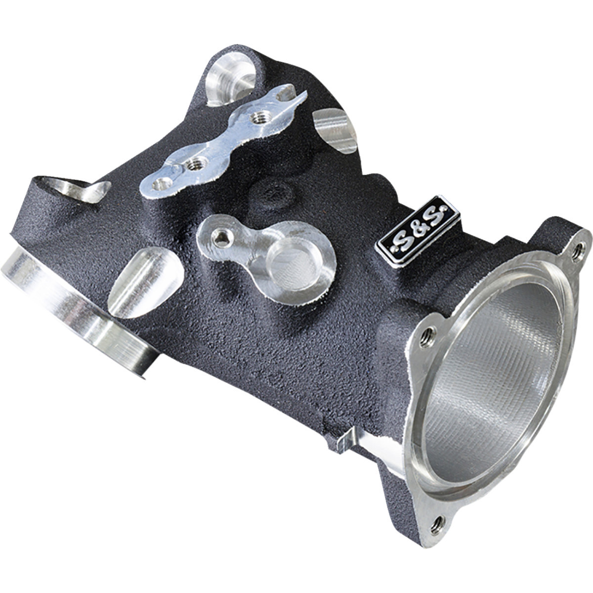 S&S Cycle #160-0276 - CNC-Ported 55 mm Intake Manifold - M8 - 55 mm - Black