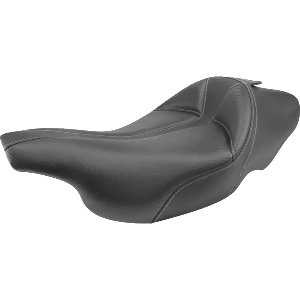 Saddlemen #897-07-0042 - Dominator Solo Seat - w/o Backrest - Black w/ Gray Stitching - FLHT/FLTR '97-'07