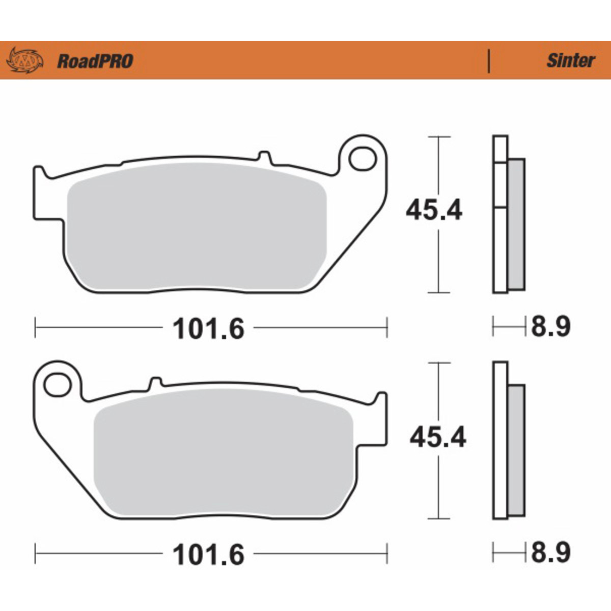 Moto-master #410401-PU - Brake Pads