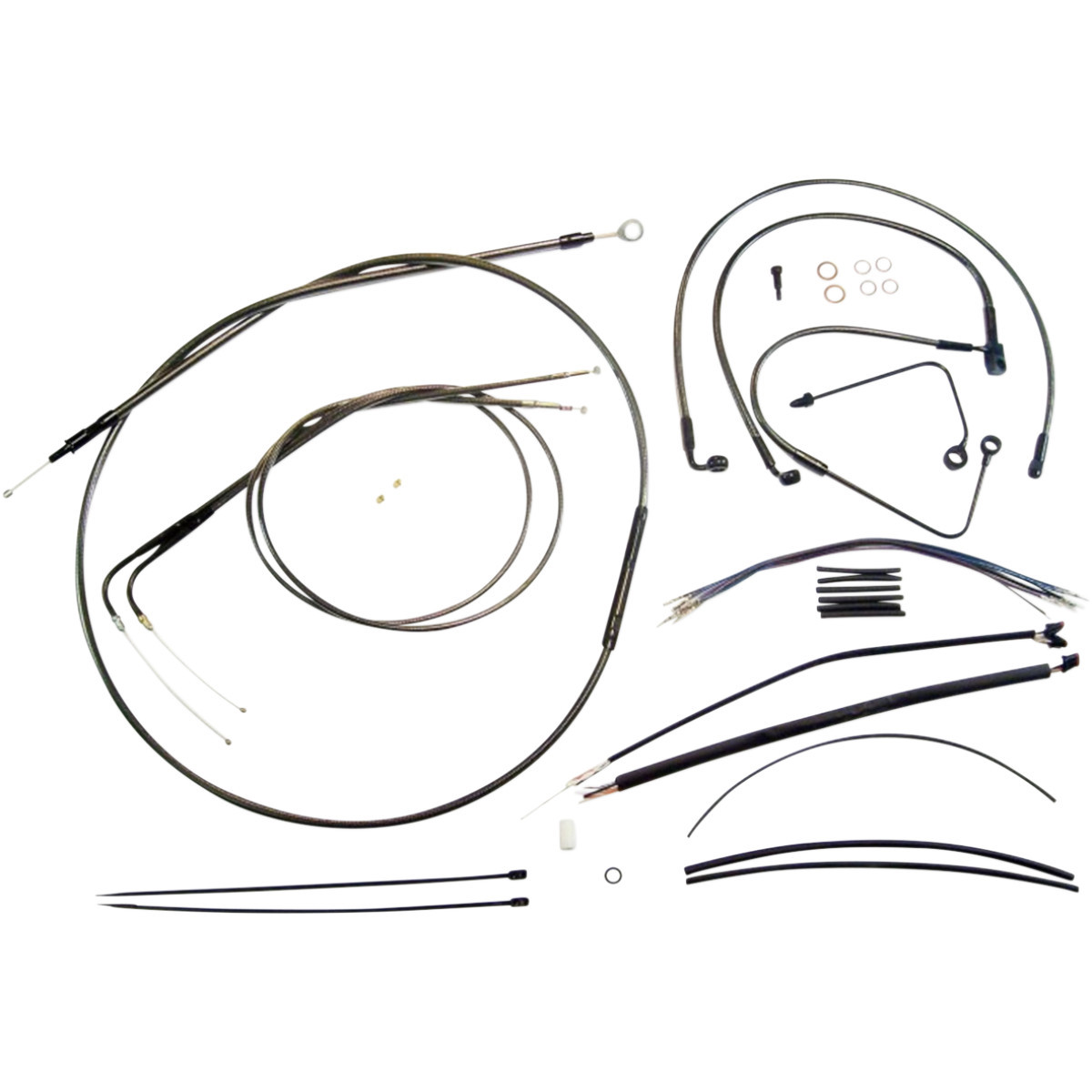 Magnum Shielding #487581 - Black Pearl™ Designer Handlebar Installation Kit - 12"-14" - '15 FLS