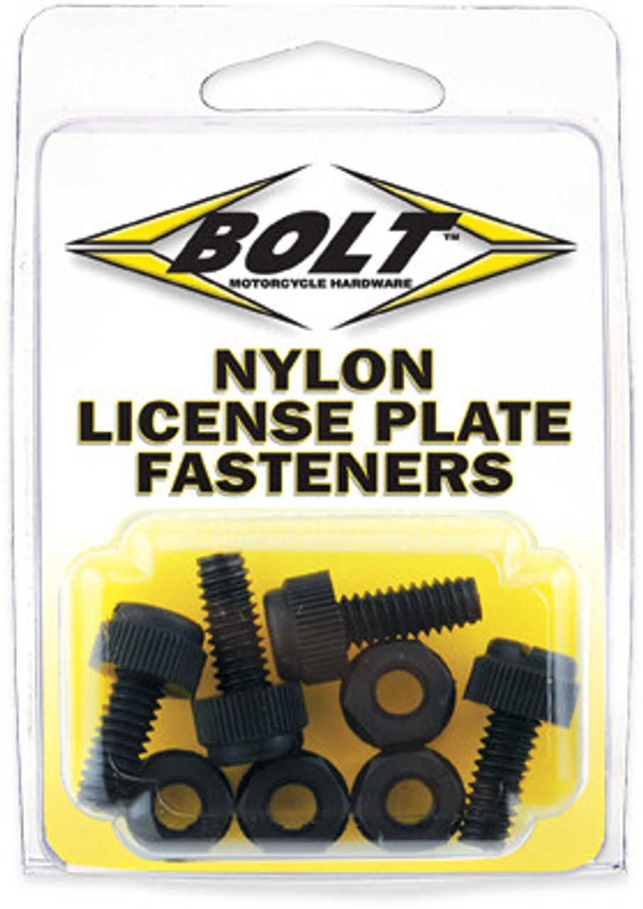 Bolt LPFNYLON - License Plate Bolts/Nuts 4/Pk