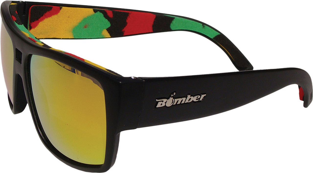 Bomber IRE101-RM-RSTA - Irie Bomb Floating Eyewear Matte Black W/Red Mirror Lens