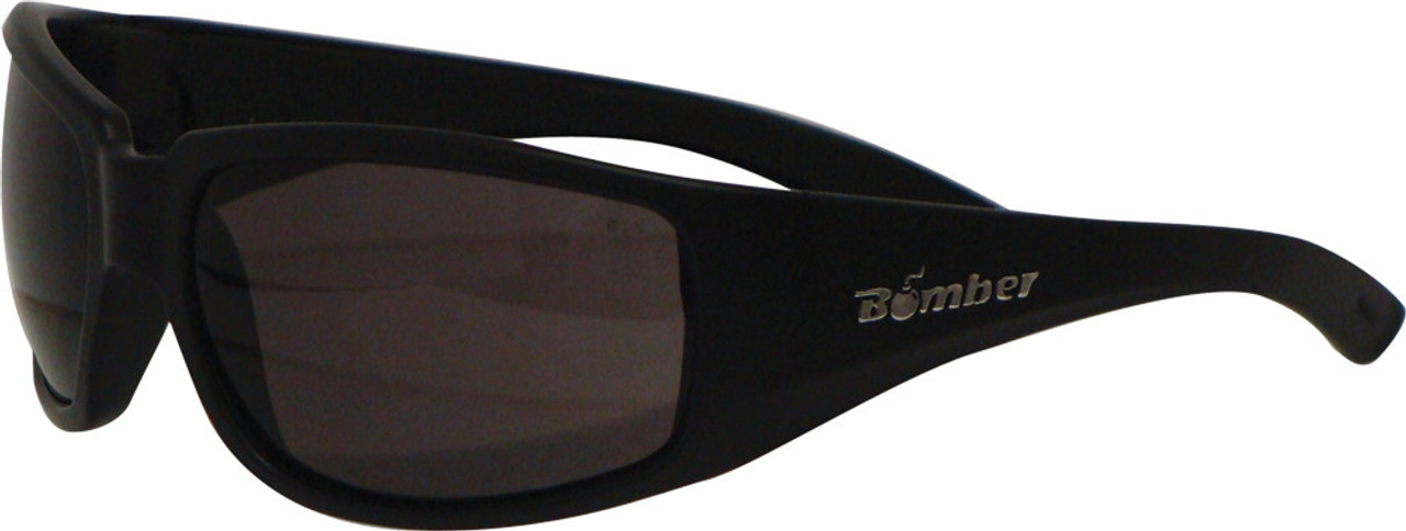 Bomber ST103 - Stink-Bomb Safety Eyewear Matte Black W/Smoke Lens