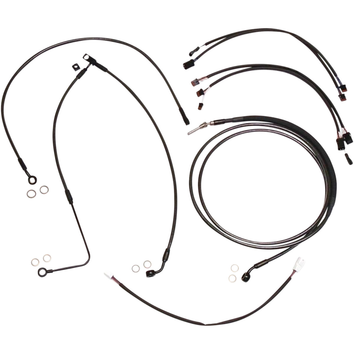 Magnum Shielding #487821 - Black Pearl™ Designer Handlebar Installation Kit - 12"-14" - '16 FLSS