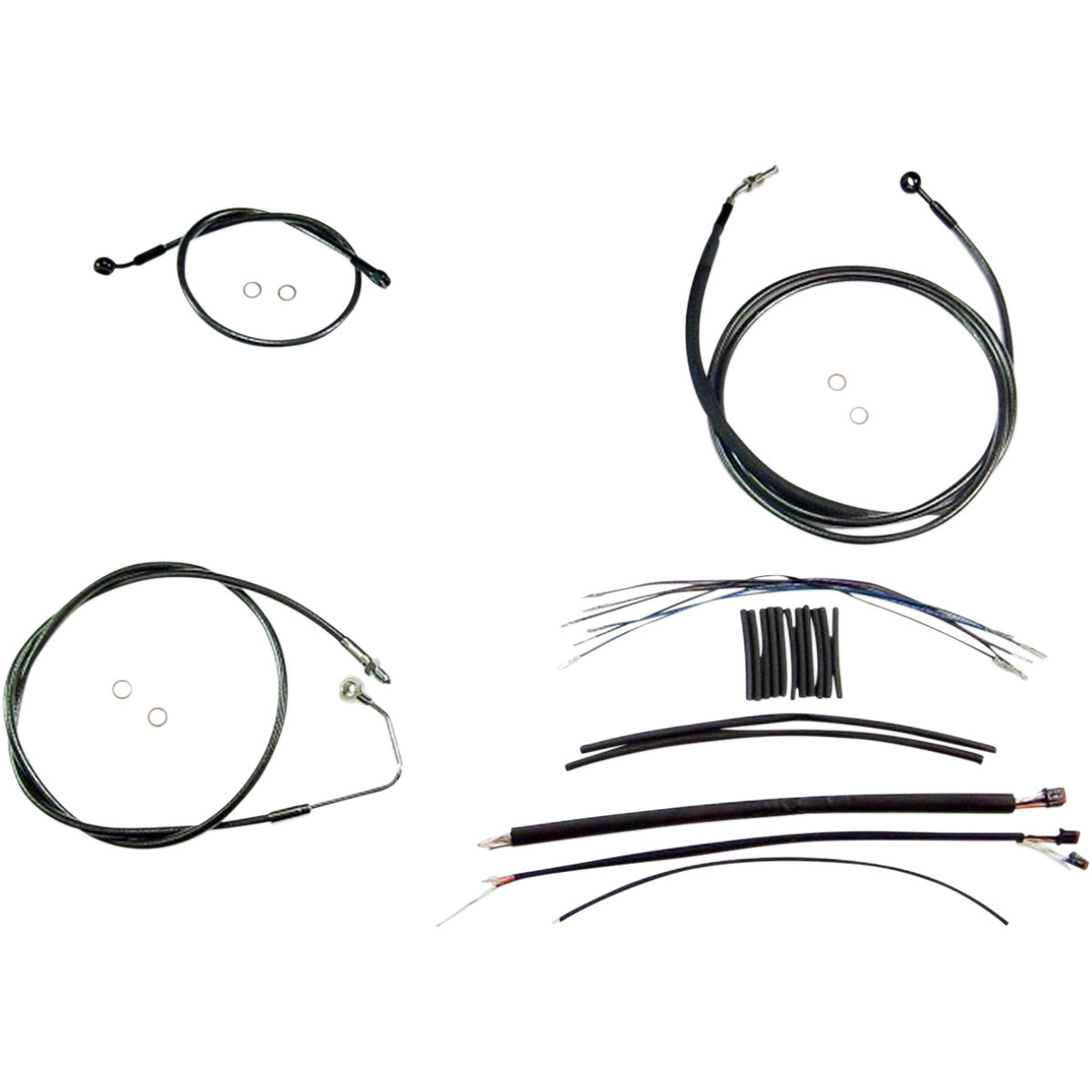 Magnum Shielding #487851 - Black Pearl™ Upper Handlebar Installation Kit - 12"-14" - '17-'20 FLH