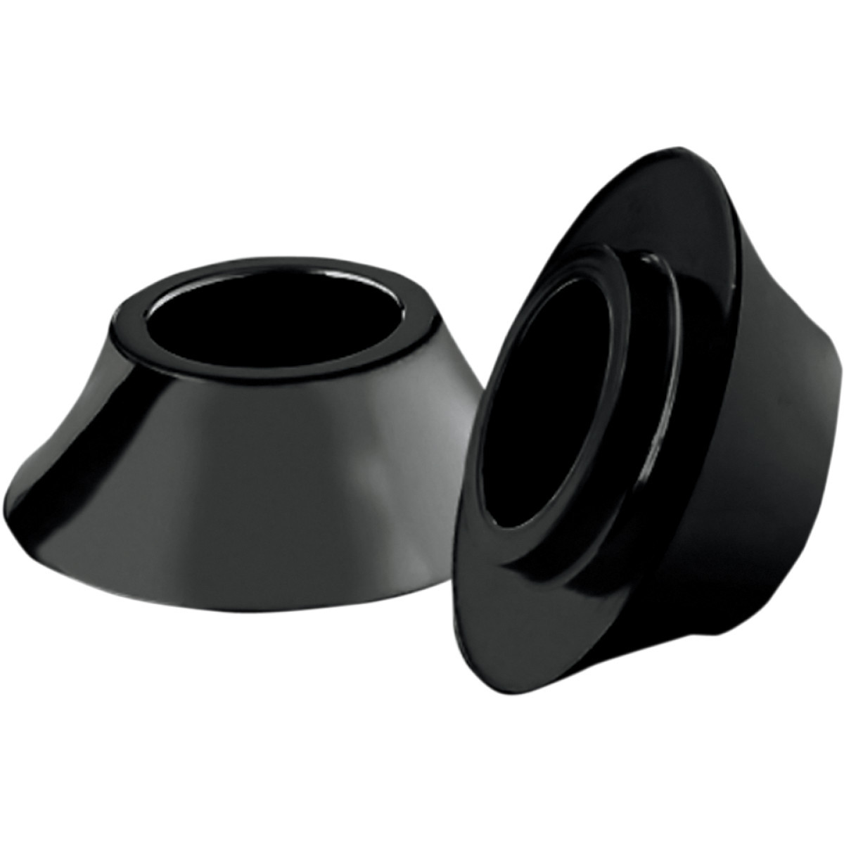 RC Components #HD-SPCR-2B - Spacers - Front/Axle - Tapered - Black - Pair - '08-'23 Touring/Trike