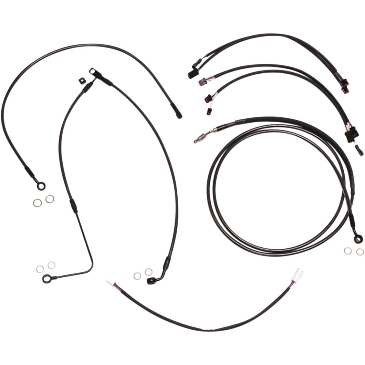 Magnum Shielding #487891 - Black Pearl™ Designer Handlebar Installation Kit - 12"-14" - '17 FLSS