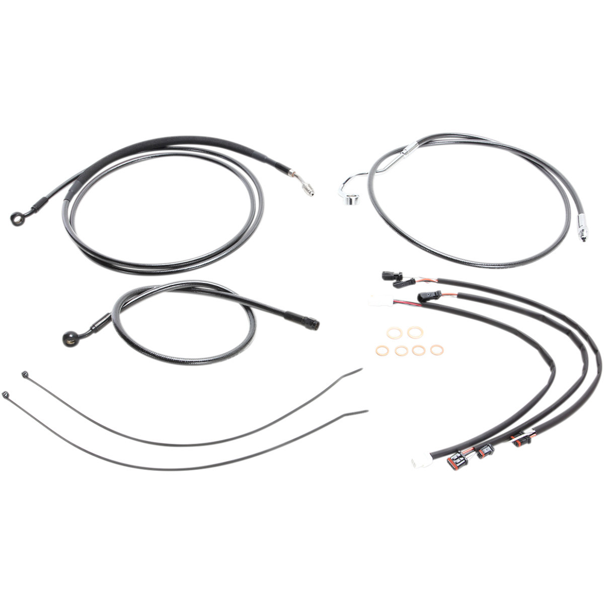 Magnum Shielding #487932 - Black Pearl™ Upper Handlebar Installation Kit - 15"-17" - '17-'19 FLHR