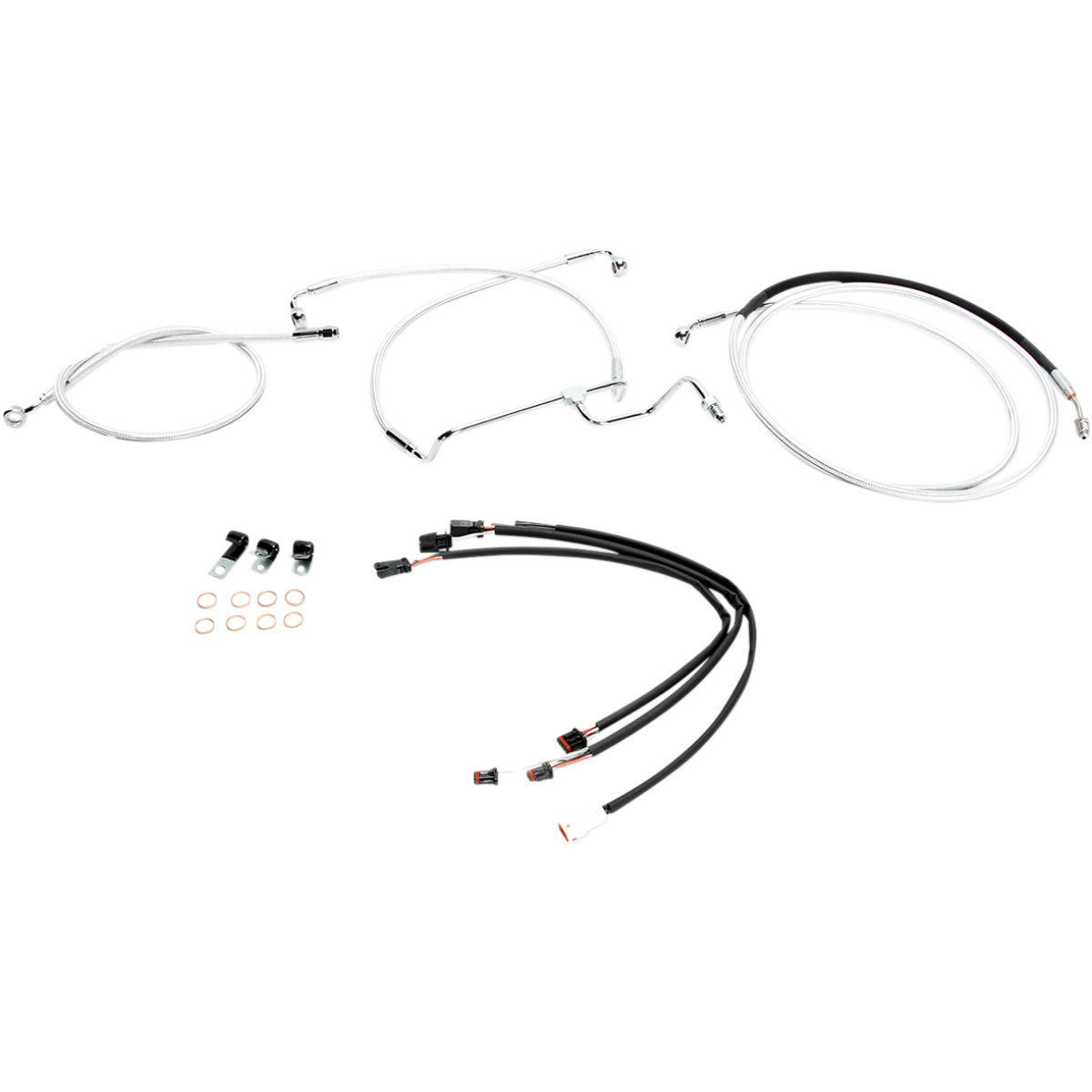 Magnum Shielding #387911 - Sterling Chromite II® Designer Handlebar Installation Kit - 12"-14" - '17-'19 FLHR