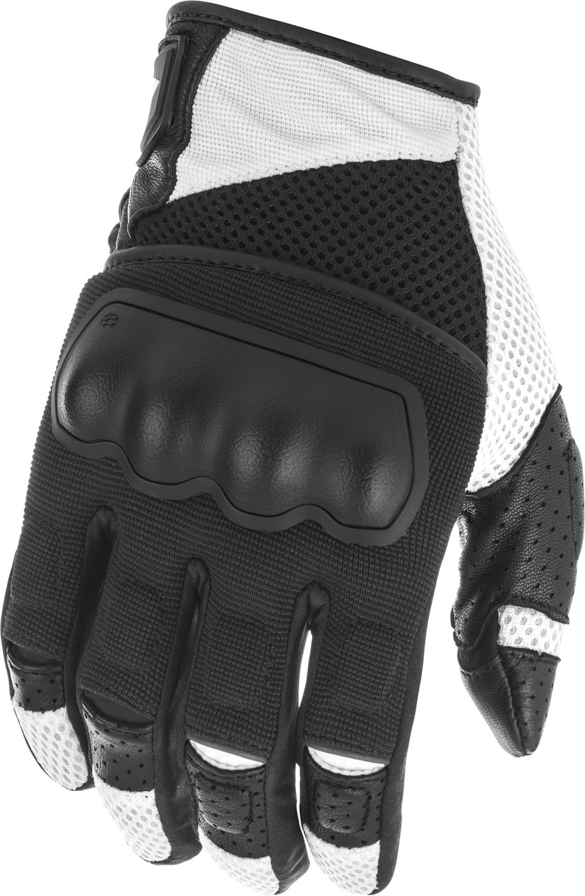 Fly Racing 476-4121L - Coolpro Force Gloves Black/White Lg