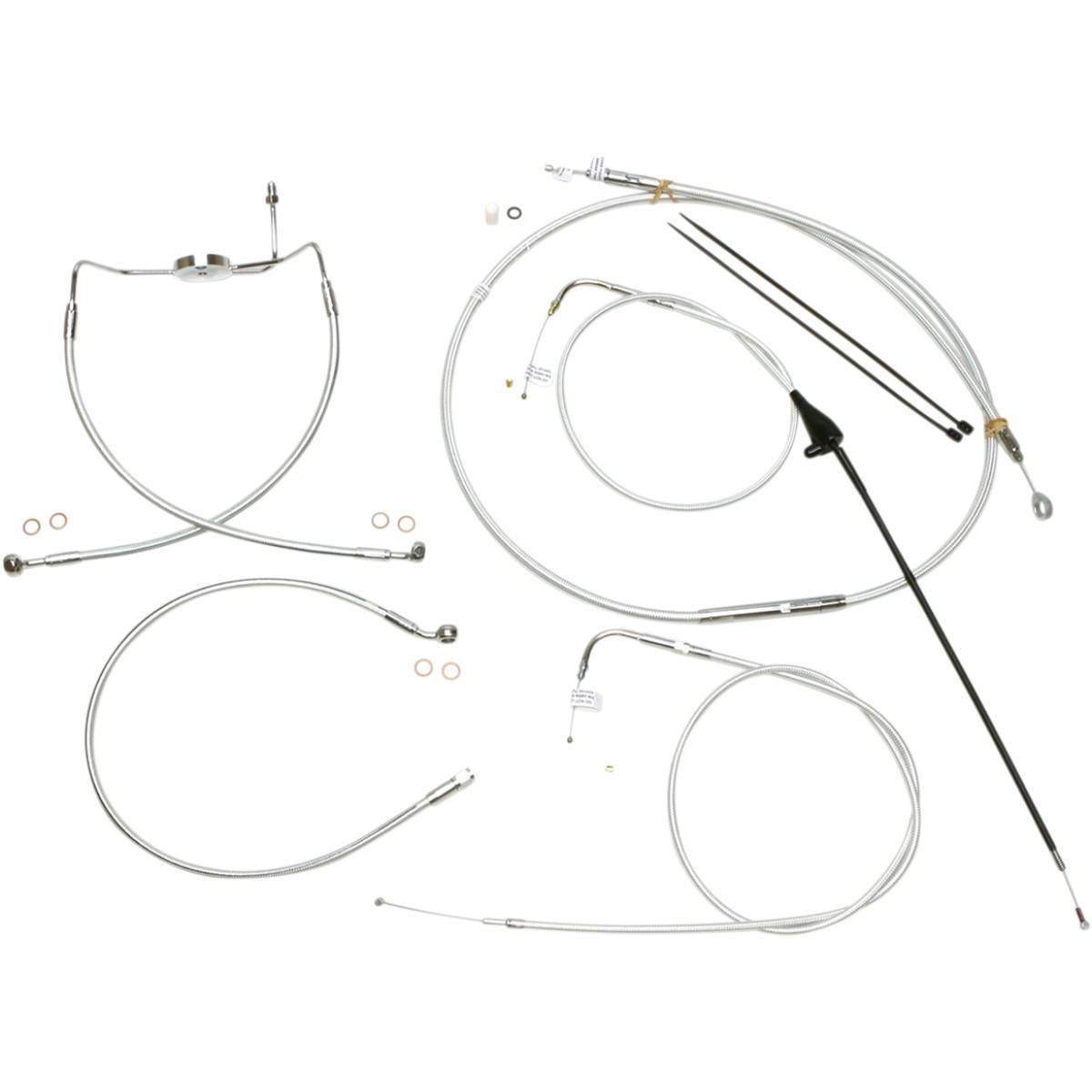 Magnum Shielding #387284 - Sterling Chromite II® Designer Handlebar Installation Kit - 10" - '96-'06 Touring