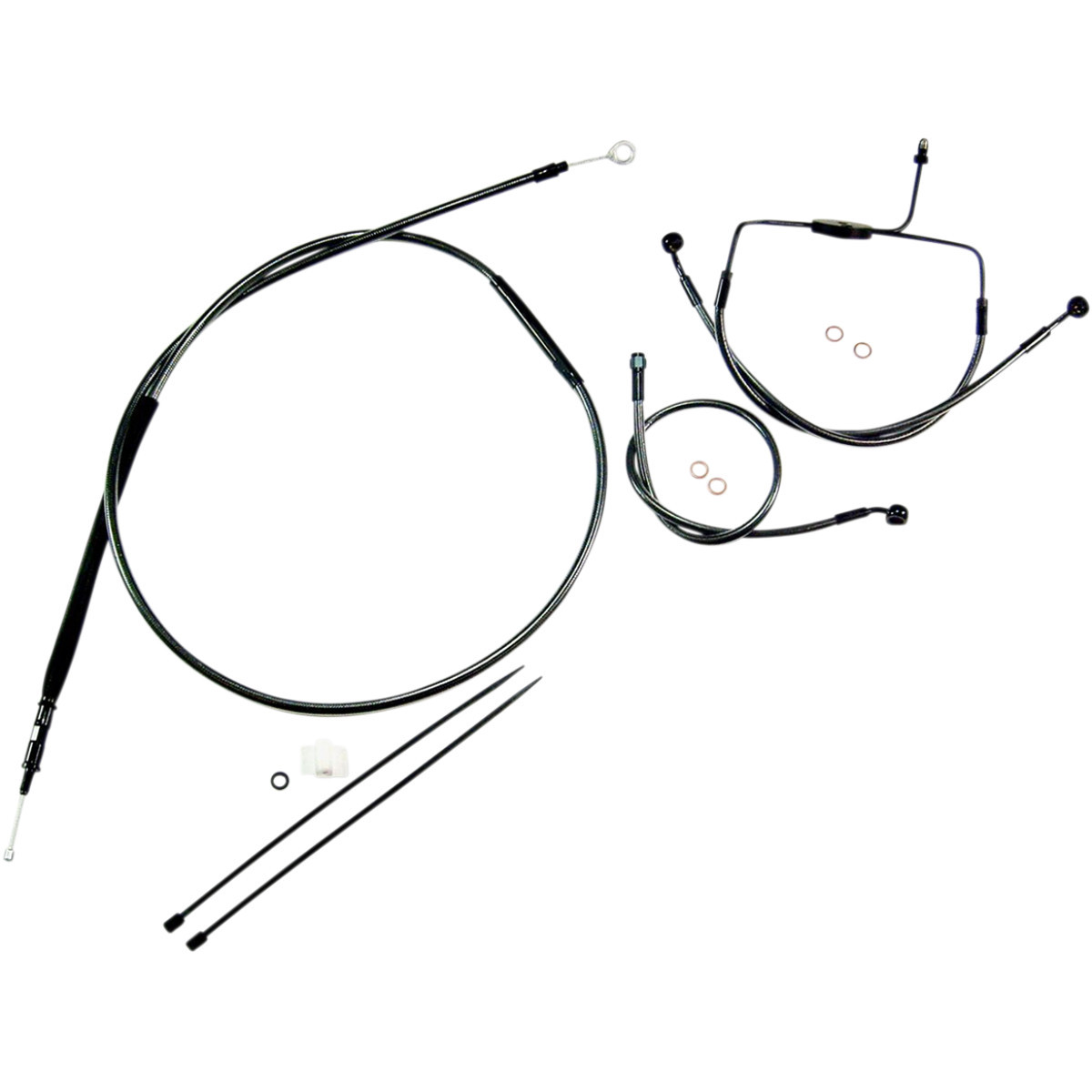 Magnum Shielding #487304 - Black Pearl™ Designer Handlebar Installation Kit - 10" - '08-'13 Touring