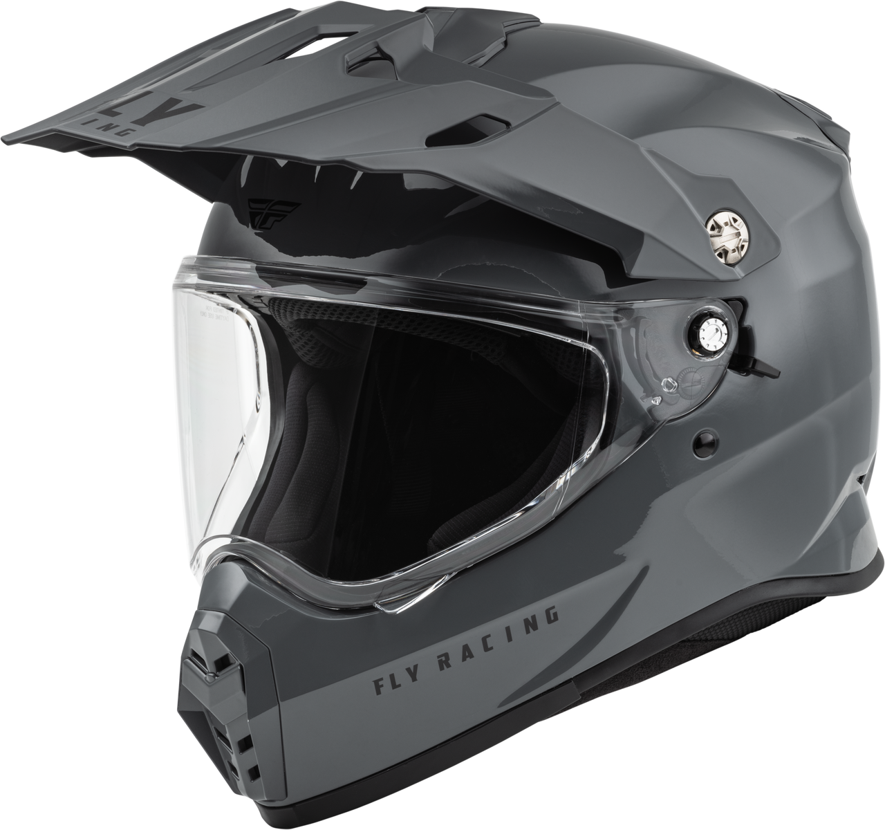 Fly Racing 73-7020L - Trekker Solid Helmet Grey Lg