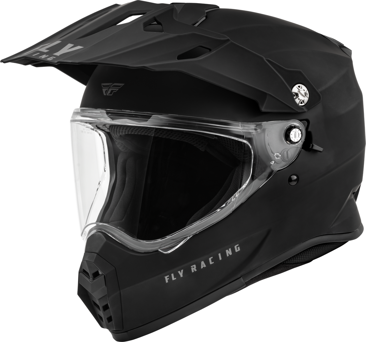 Fly Racing 73-7021M - Trekker Solid Helmet Matte Black Md