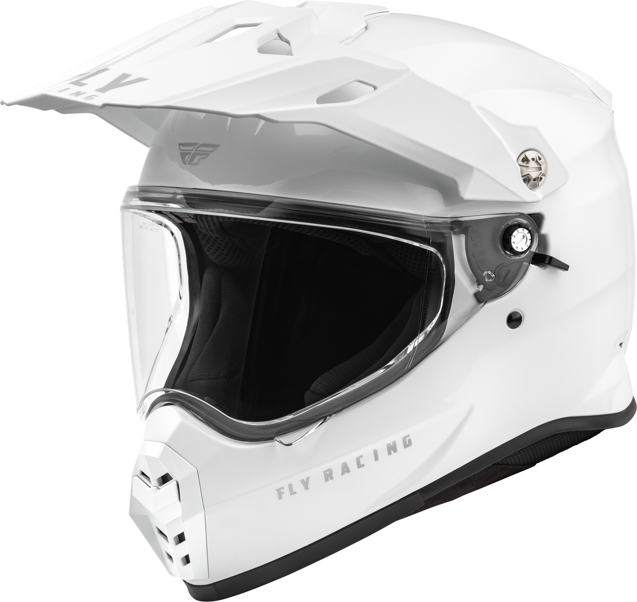 Fly Racing 73-7022L - Trekker Solid Helmet White Lg