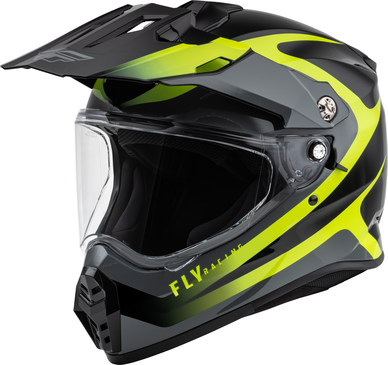 Fly Racing 73-7024L - Trekker Pulse Helmet Black/Hi-Vis Lg
