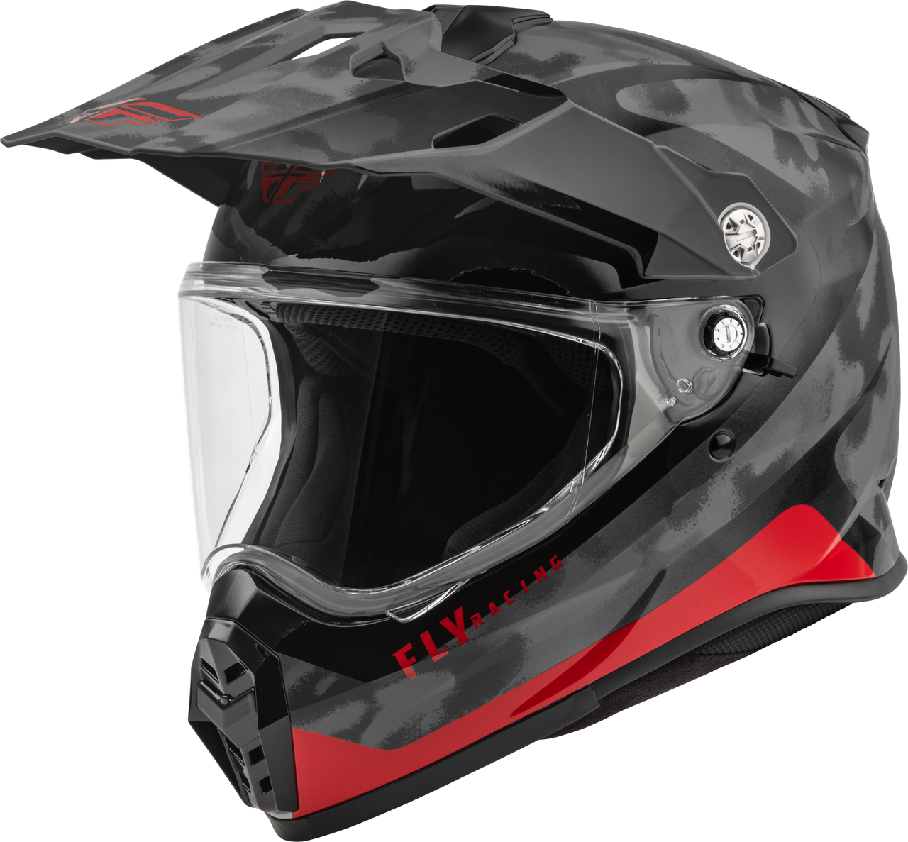Fly Racing 73-7025L - Trekker Pulse Helmet Black Camo/Red Lg