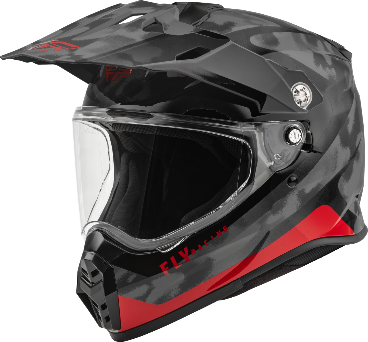 Fly Racing 73-7025M - Trekker Pulse Helmet Black Camo/Red Md
