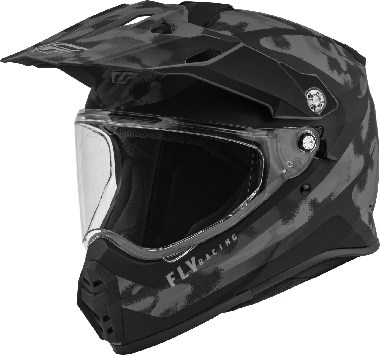 Fly Racing 73-70262X - Trekker Pulse Helmet Matte Grey/Black Camo 2x