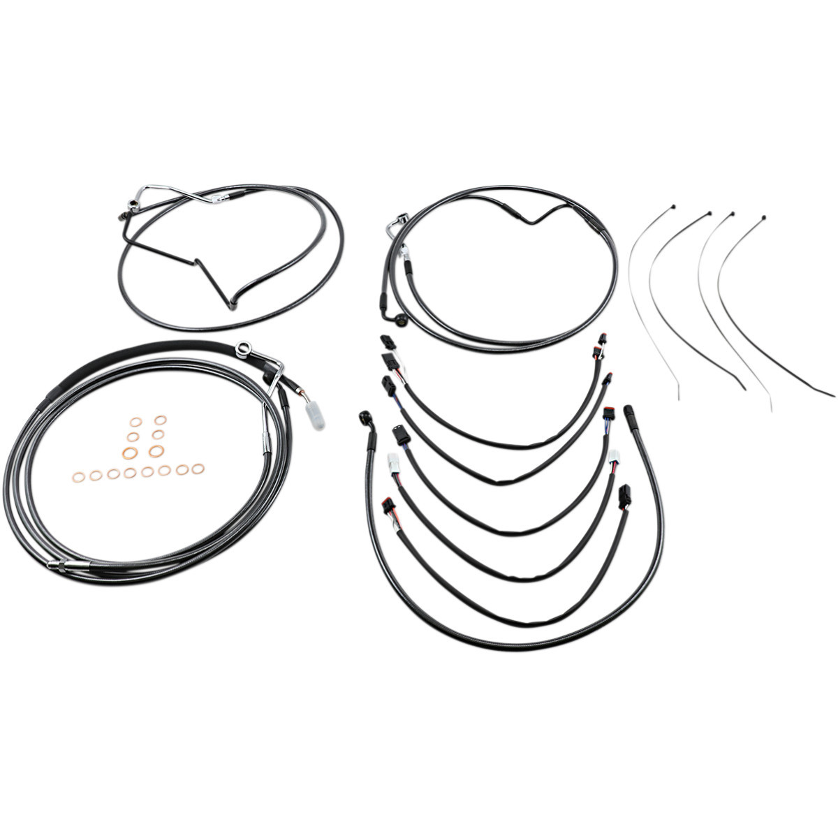 Magnum Shielding #487412 - Black Pearl™ Designer Handlebar Installation Kit - 15"-17" - '17-'19 FLHRXS