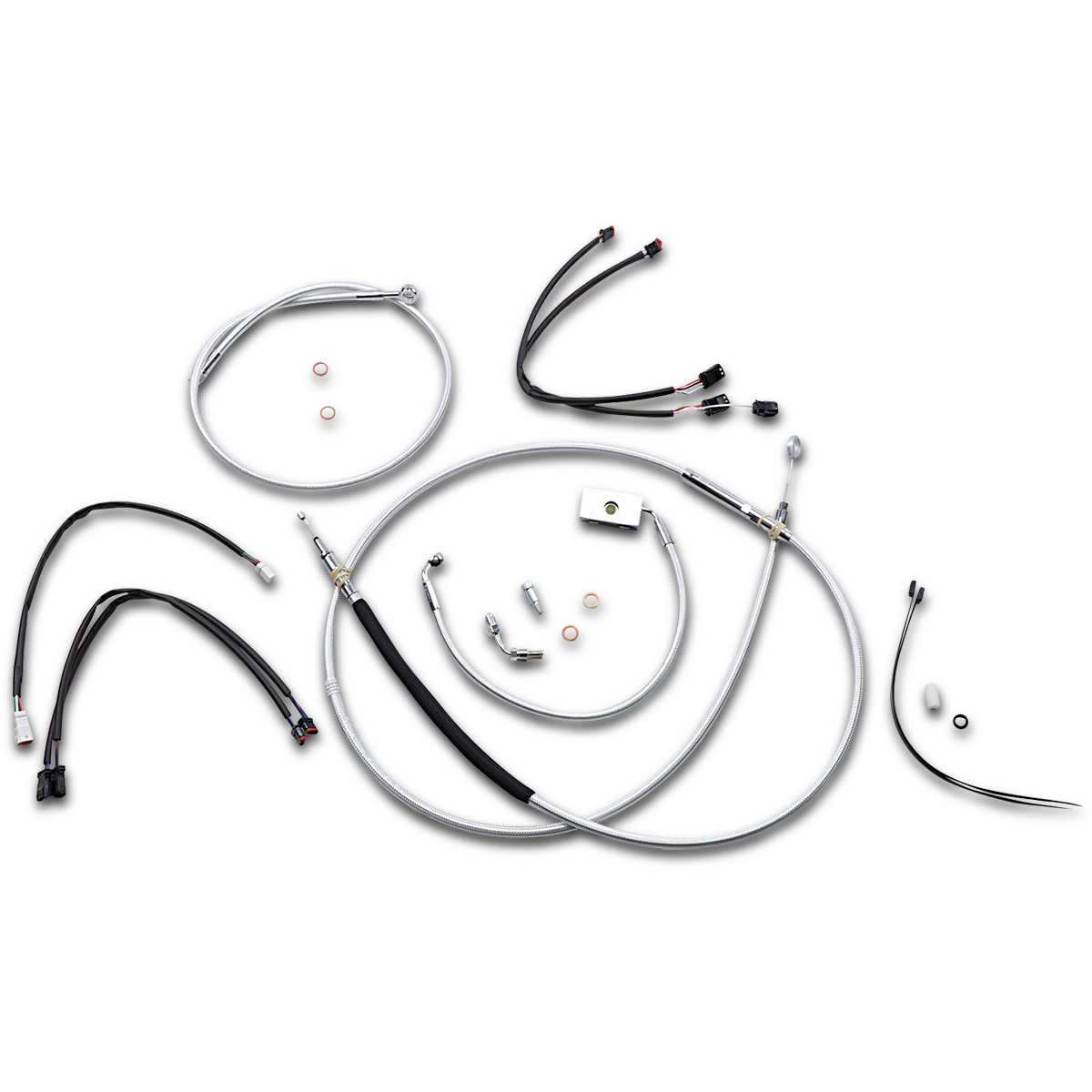 Magnum Shielding #387942 - Sterling Chromite II® Designer Handlebar Installation Kit - 15"-17" - '18-'24 Softail