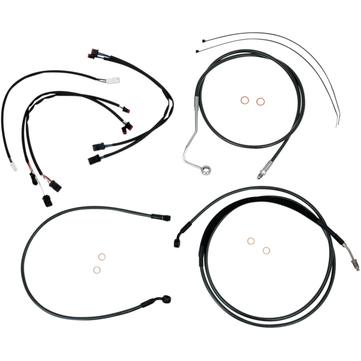 Magnum Shielding #487421 - Black Pearl™ Upper Handlebar Installation Kit - 12"-14" - '17-'19 FLHRXS