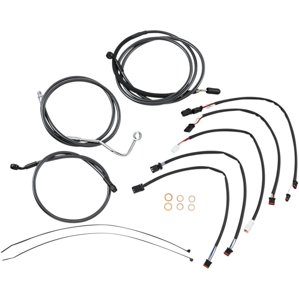 Magnum Shielding #487422 - Black Pearl™ Upper Handlebar Installation Kit - 15"-17" - '17-'19 FLHRXS