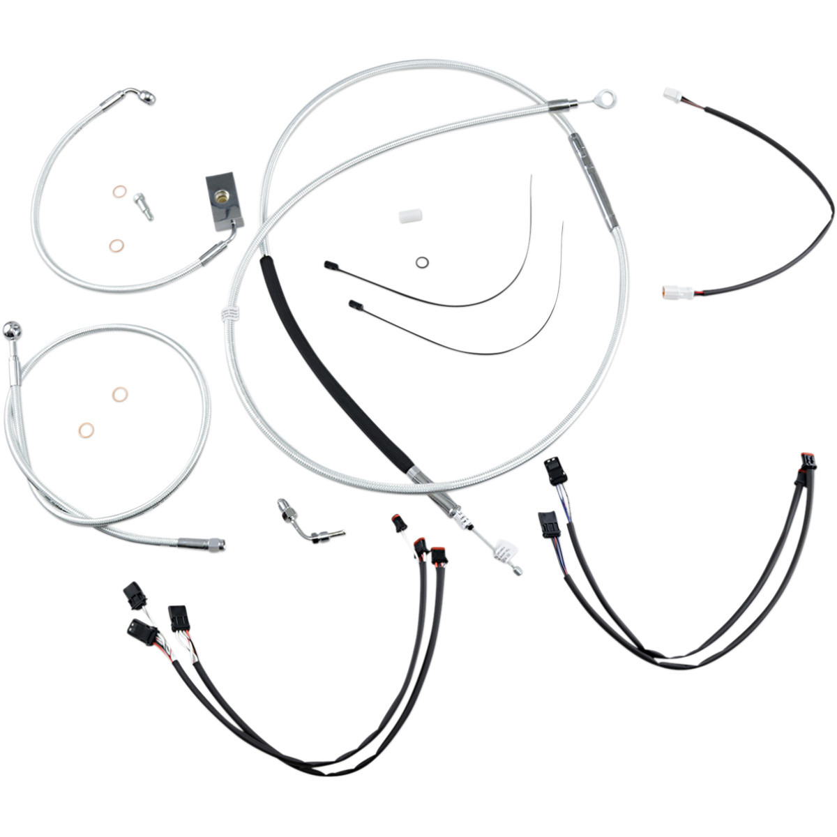 Magnum Shielding #387941 - Sterling Chromite II® Designer Handlebar Installation Kit - 12"-14" - '18-'24 Softail