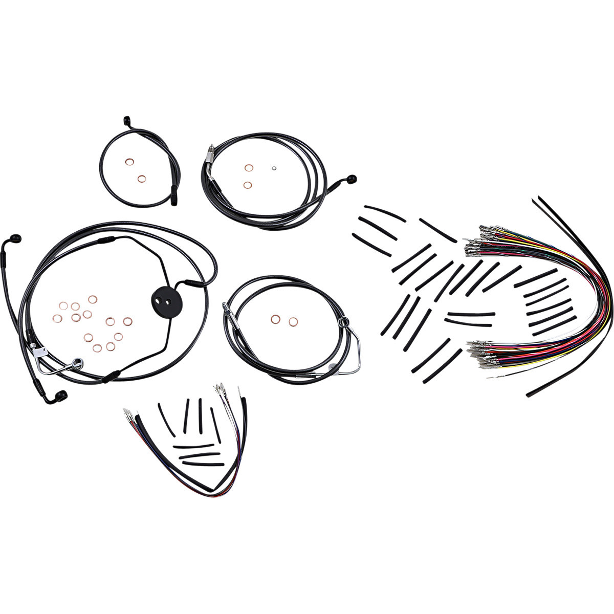 Magnum Shielding #487022 - Black Pearl™ Designer Handlebar Installation Kit - 15"-17" - '09-'12 CVO FLTR
