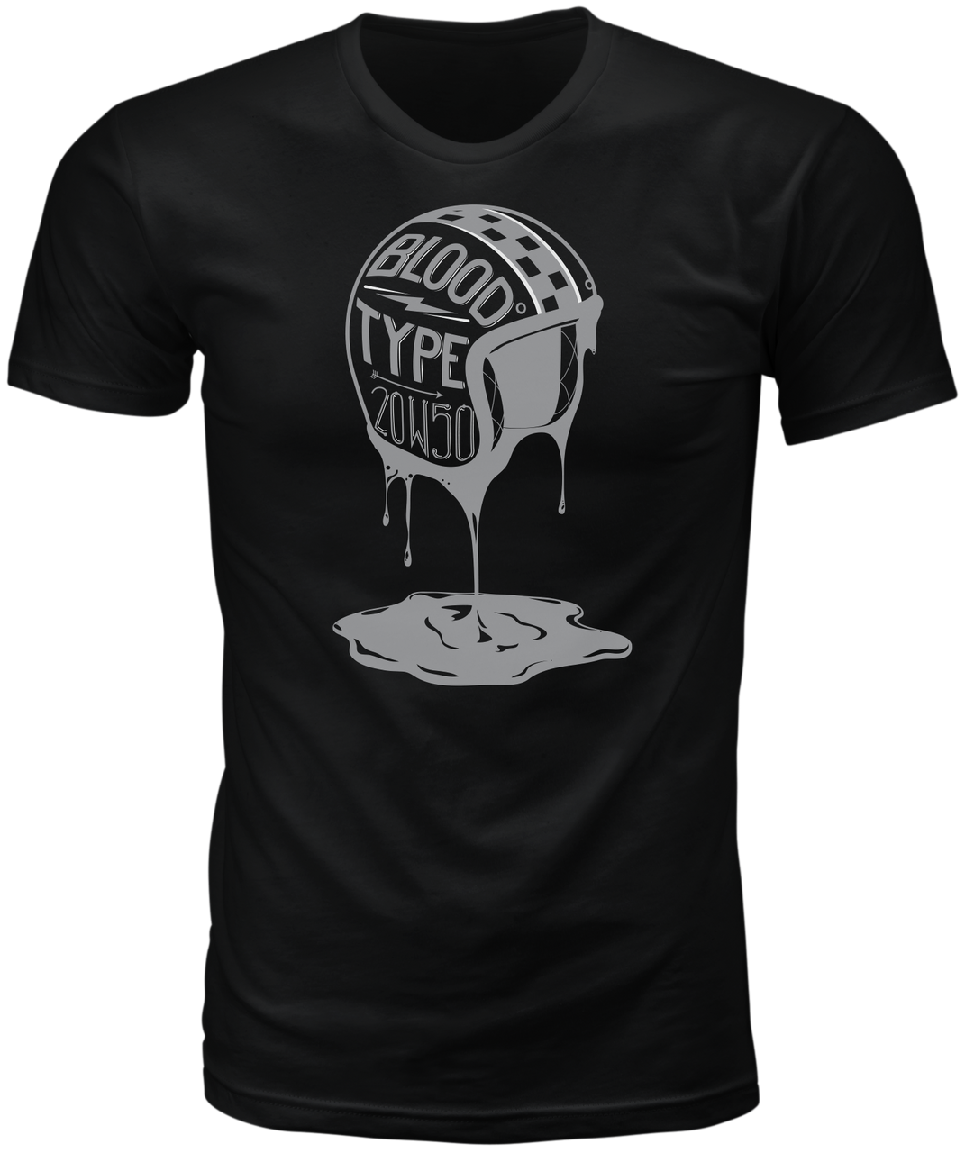 Highway 21 #6331 489-1925~4 - Blood Type Tee Black Lg