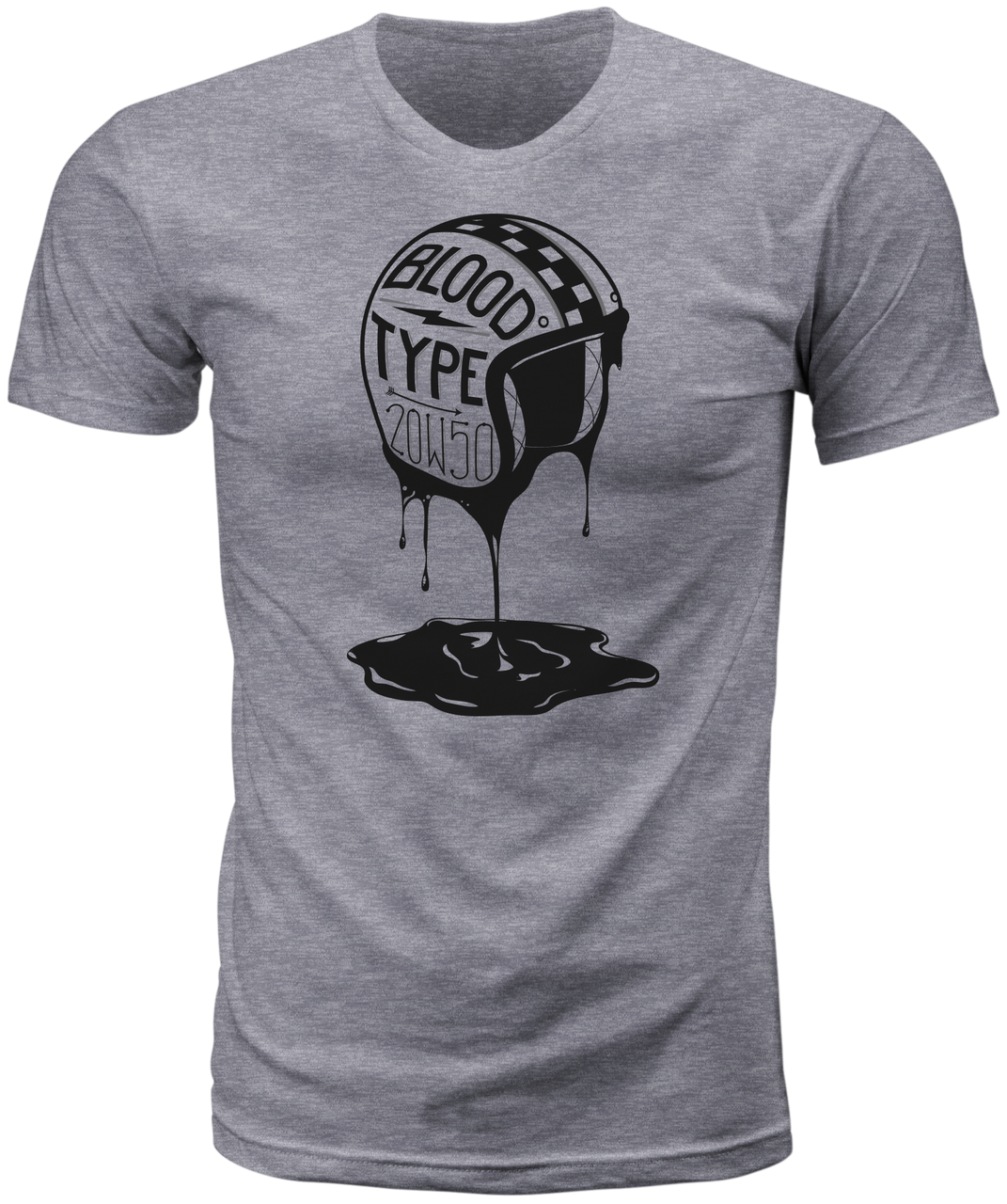 Highway 21 #6331 489-1926~2 - Blood Type Tee Heather Sm