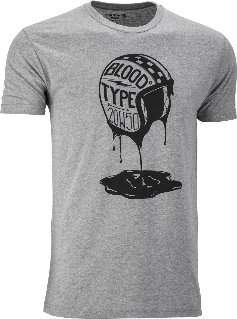 Highway 21 #6331 489-1926~5 - Blood Type Tee Heather Xl