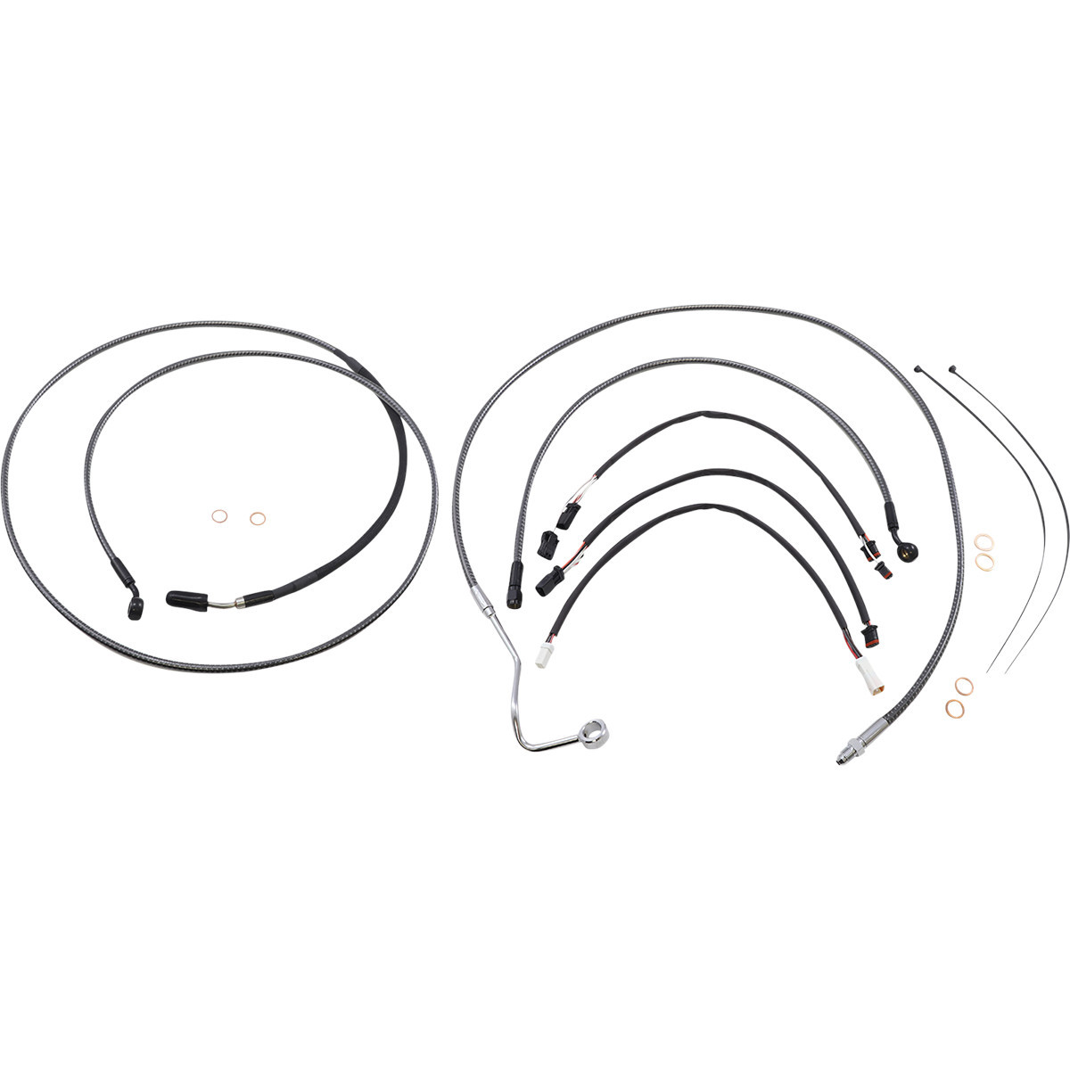 Magnum Shielding #787851 - KARBONFIBR Designer Handlebar Installation Kit - 12"-14" - '17-'20 FLH