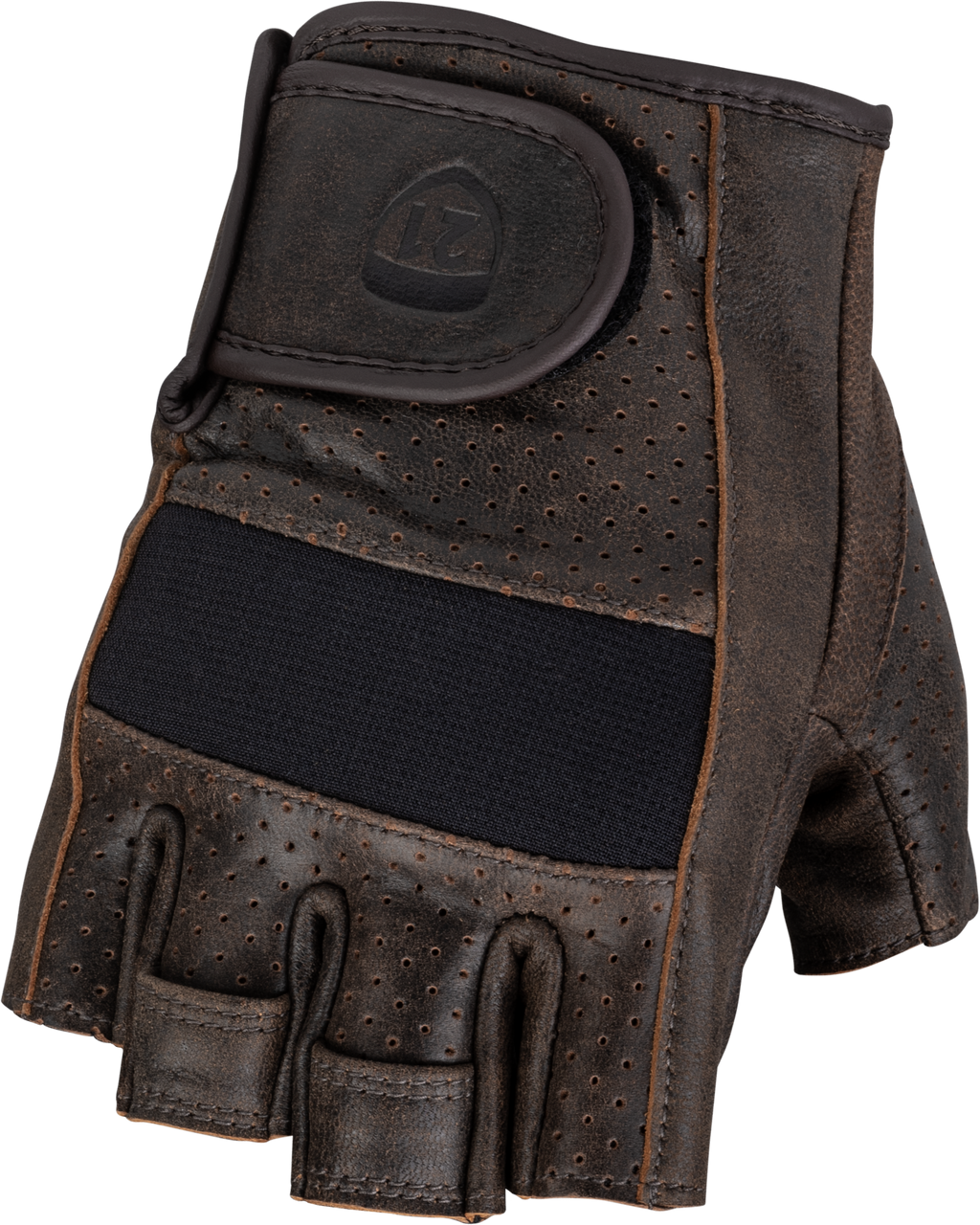 Highway 21 489-0042S - Half Jab Gloves Brown Sm