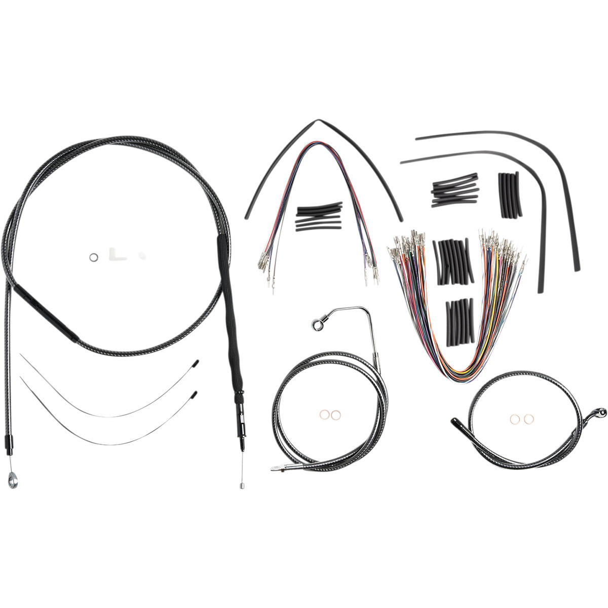 Magnum Shielding #787361 - KARBONFIBR Designer Handlebar Installation Kit - 12"-14" - '08-'13 Touring