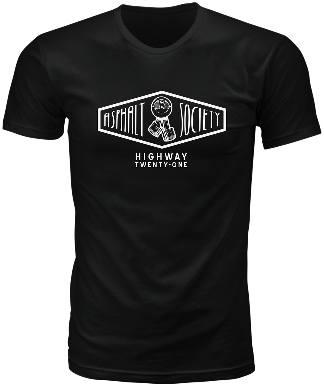 Highway 21 489-1940S - Asphalt Society Tee Black Sm