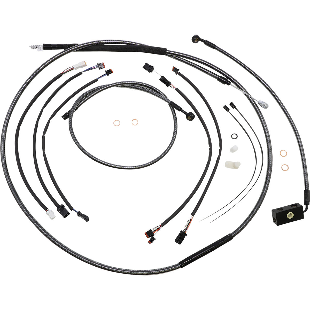Magnum Shielding #787942 - KARBONFIBR Designer Handlebar Installation Kit - 15"-17" - '18-'24 Softail