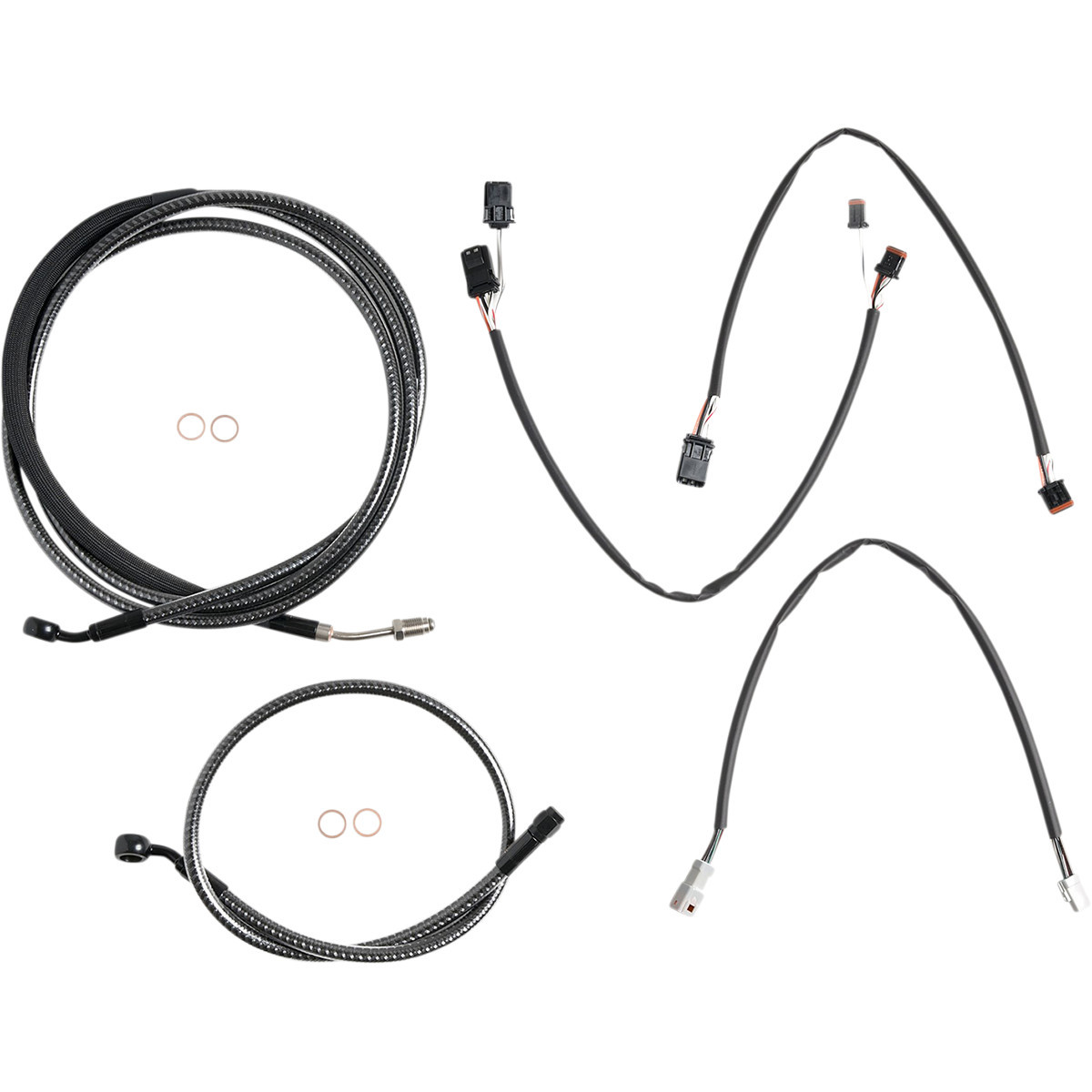 Magnum Shielding #787881 - KARBONFIBR Designer Handlebar Installation Kit - 12"-14" - '17-'20 FLTR