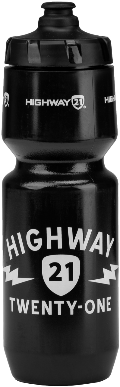 Highway 21 489-9984 - Water Bottle Black