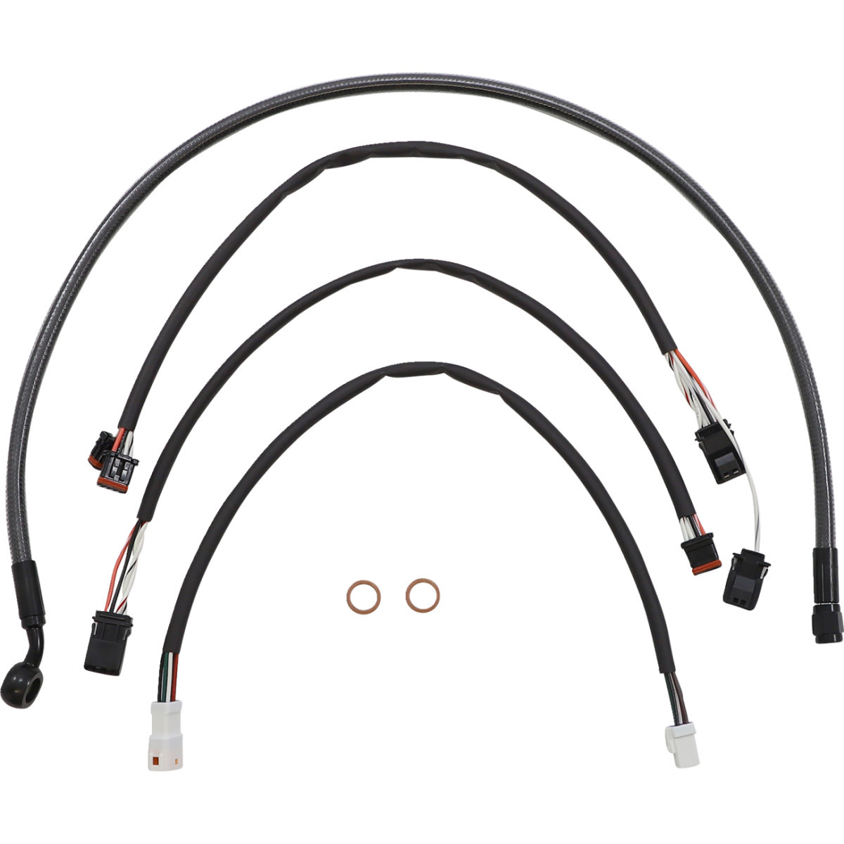 Magnum Shielding #487992 - Black Pearl™ Designer Handlebar Installation Kit - 15"-17" - '21-'22 FLHR