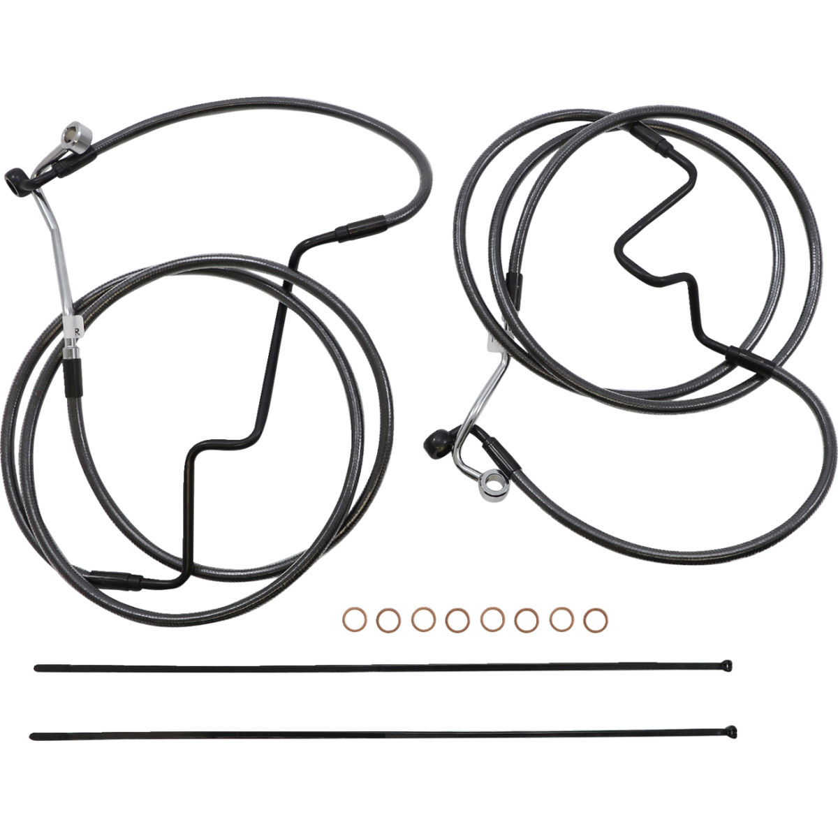 Magnum Shielding #487993 - Black Pearl™ Designer Handlebar Installation Kit - 18"-20" - '21-'22 FLHR