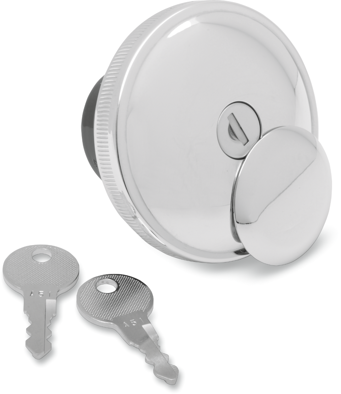 Vented Locking Gas Cap - Chrome