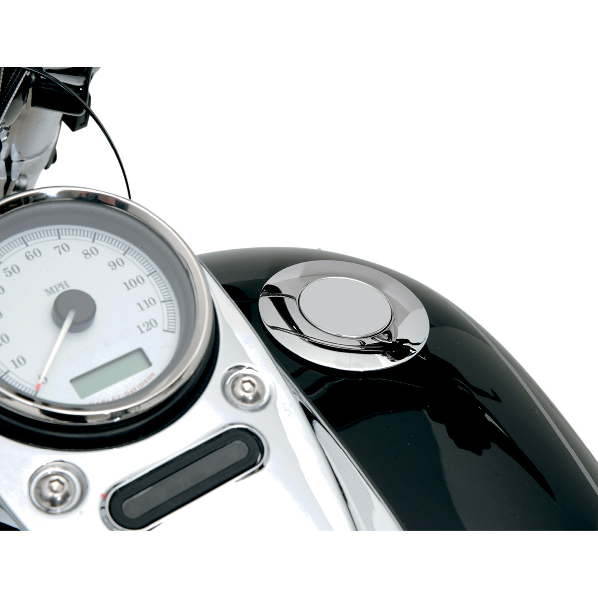 Drag Specialties - Gas Cap - Large - Vented - Pop-Up - Chrome