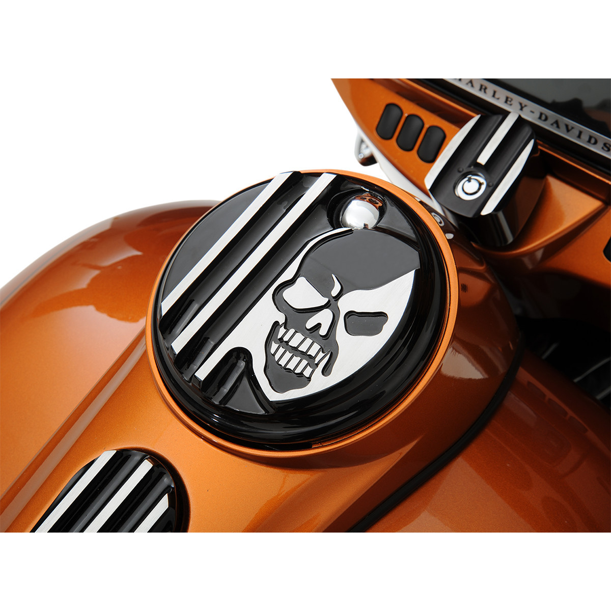 Covingtons #C1129-B - Fuel Door - Machine Head - Gloss Black
