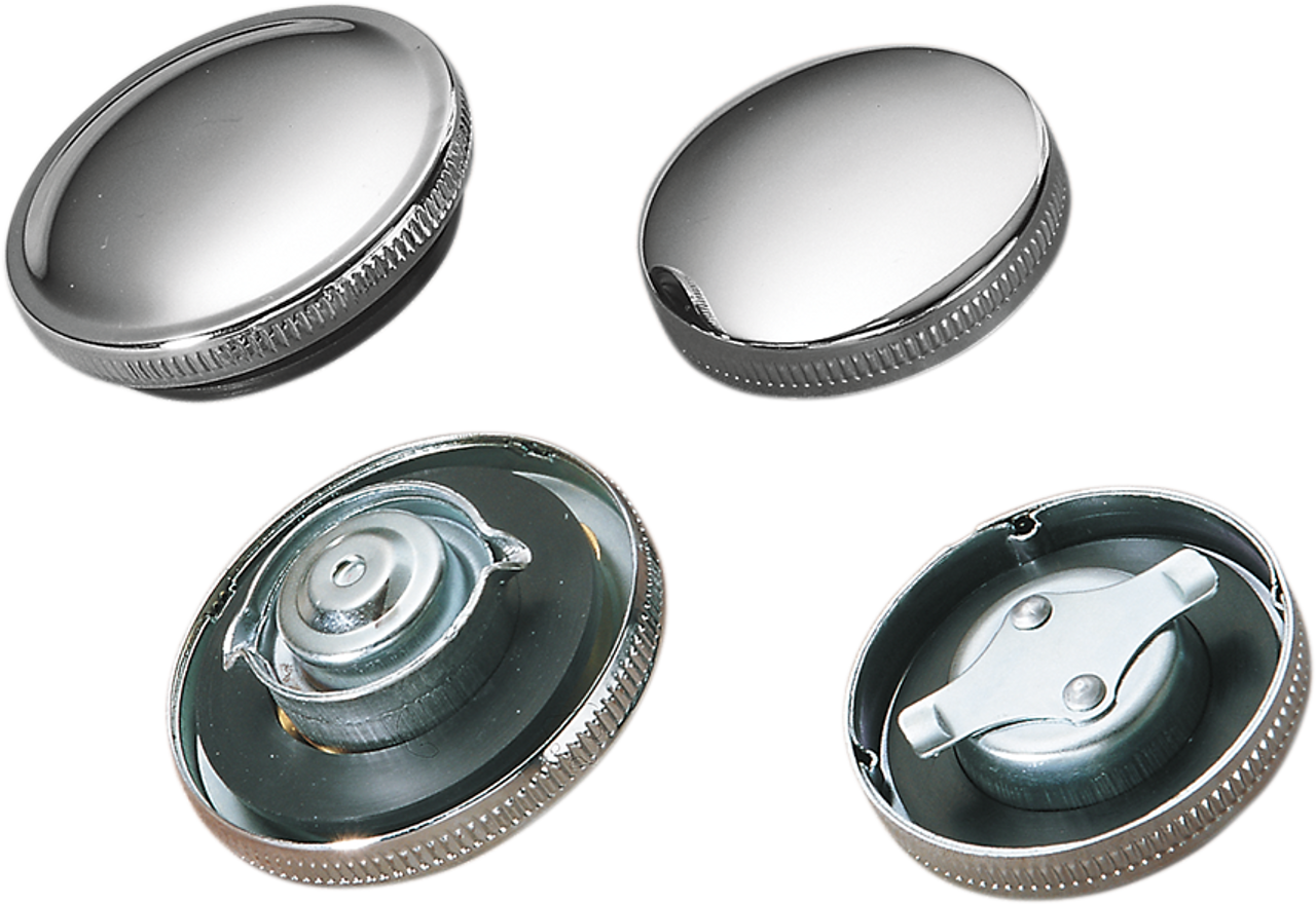 Non-Vented Gas Cap - Chrome