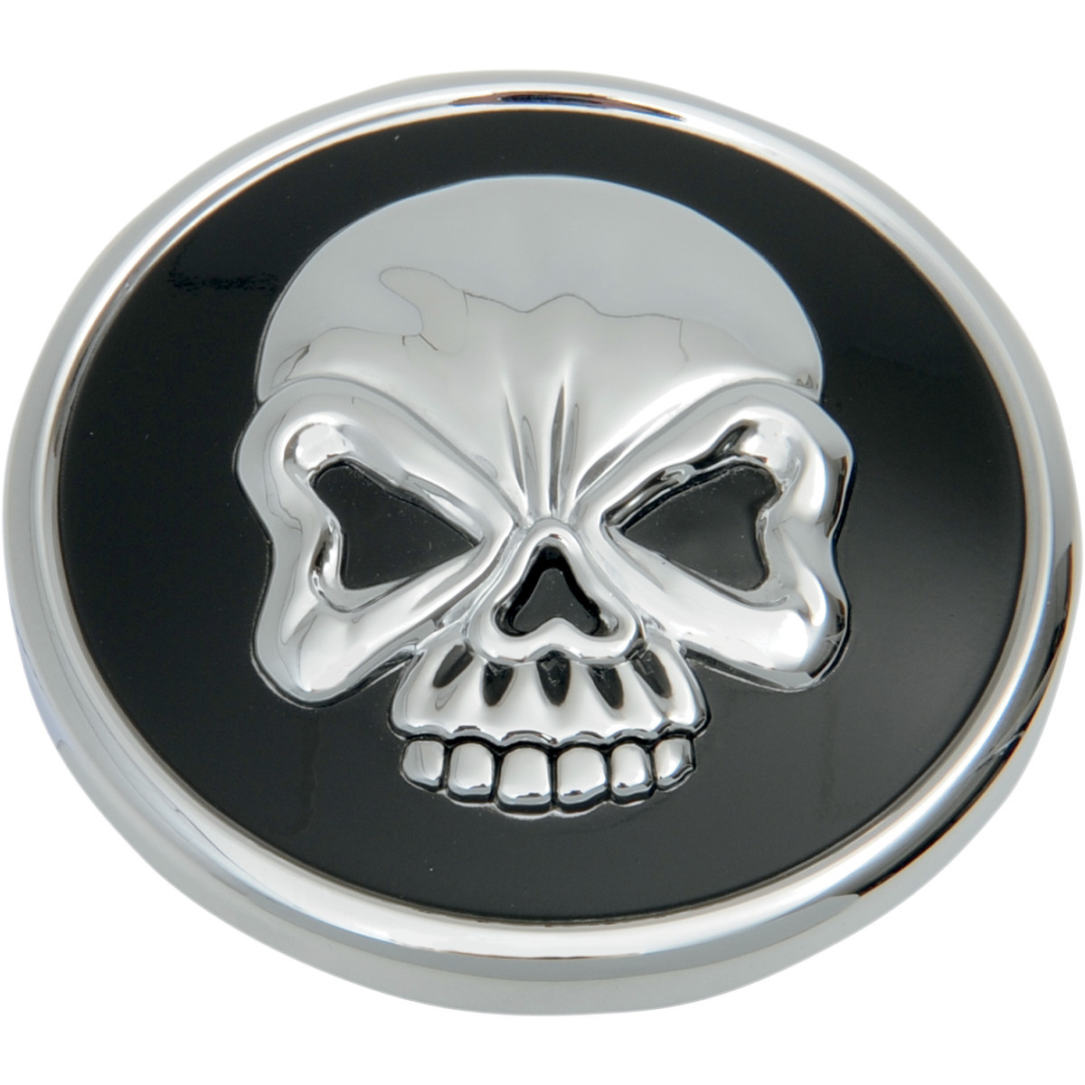 Drag Specialties - Skull Gas Cap - Non-Vented Screw-In