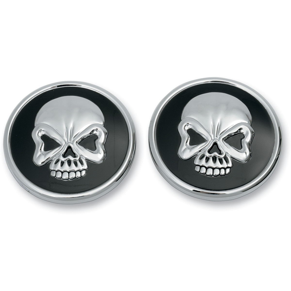 Drag Specialties - Skull Gas Caps - Screw-In Vented & Non-Vented - Pair