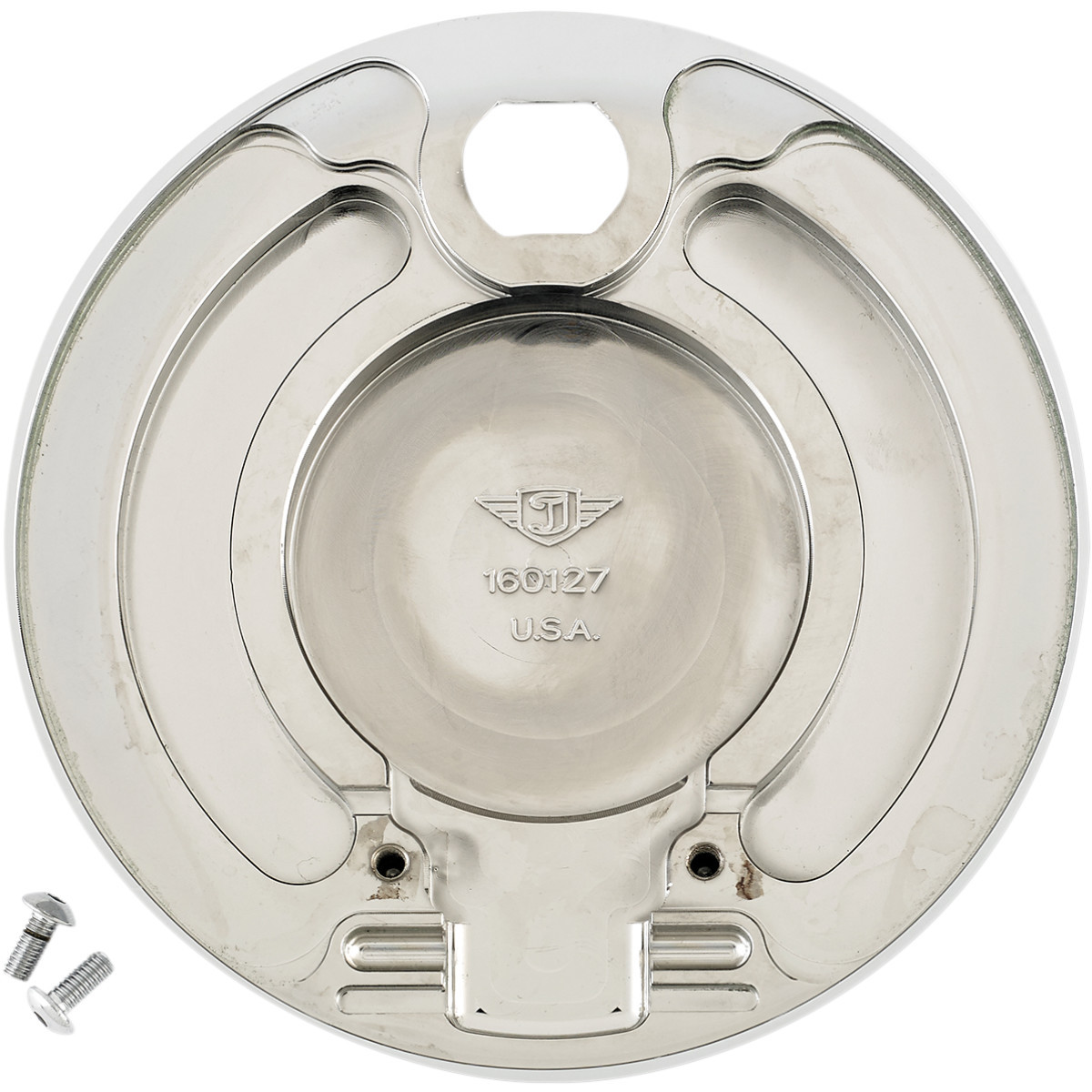 Joker Machine #04-522-3 - Fuel Door - Flame - Chrome