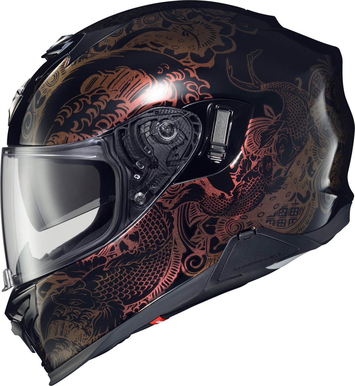 Scorpion Exo T52-1125 - Exo-T520 Helmet Nama-Sushi Black/Chameleon Lg